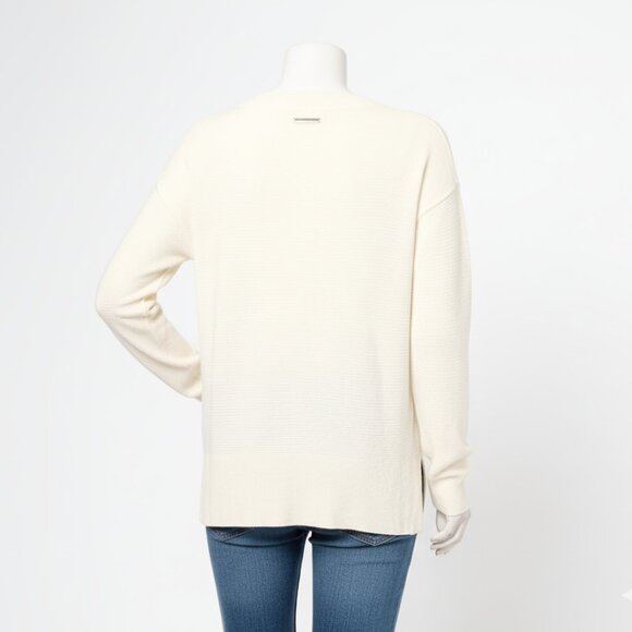 NWT Peace Love World Love Unites Us Americana Sweater Pristine Ivory M - Picture 7 of 13